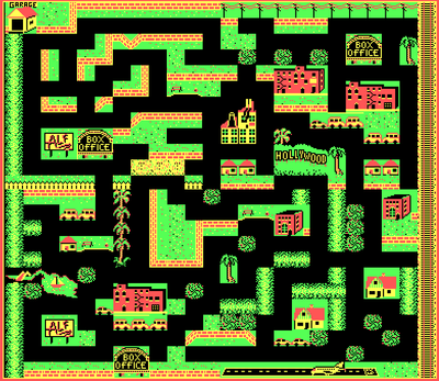 Level 1 map of ALF: The First Adventure (DOS)
