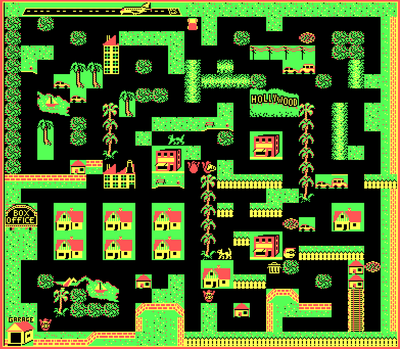 Level 2 map of ALF: The First Adventure (DOS)